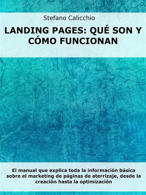 cover image of Landing Pages--qué son y cómo funcionan
